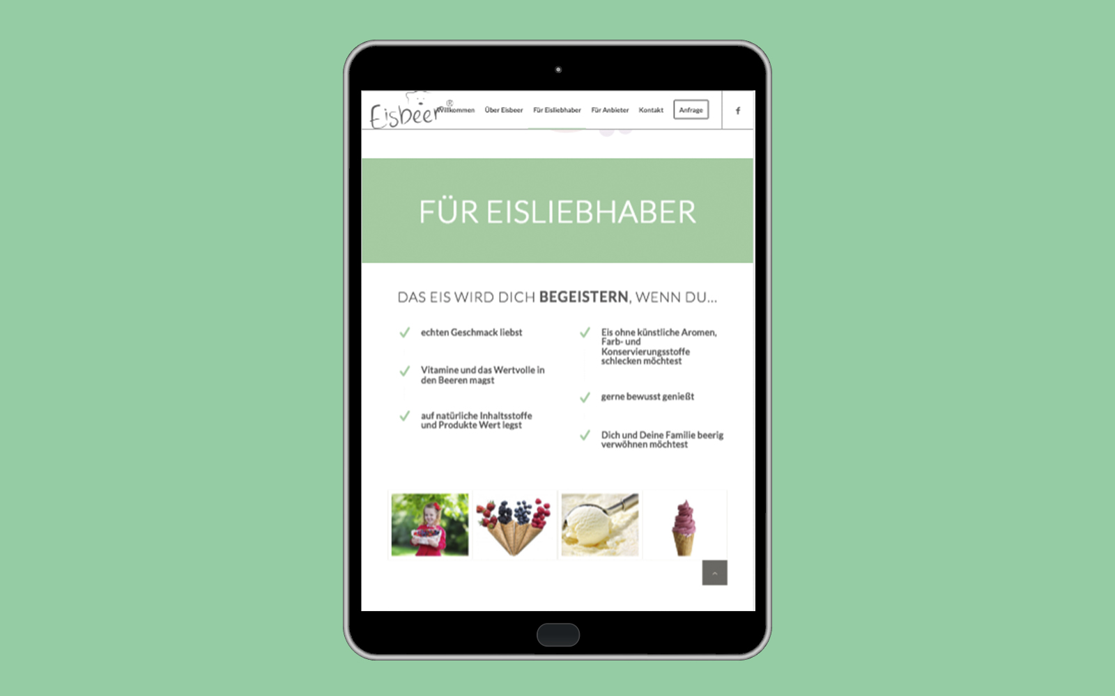 Businessoft Referenz Eisbeer Tablet