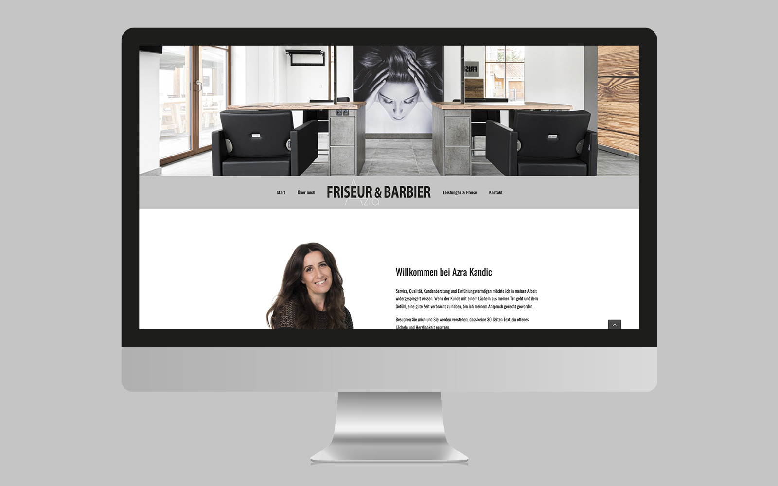 Businessoft Referenz Friseur & Barbier Azra Desktop