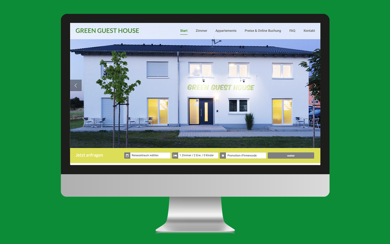 Businessoft Referenz Green Guest House Desktop