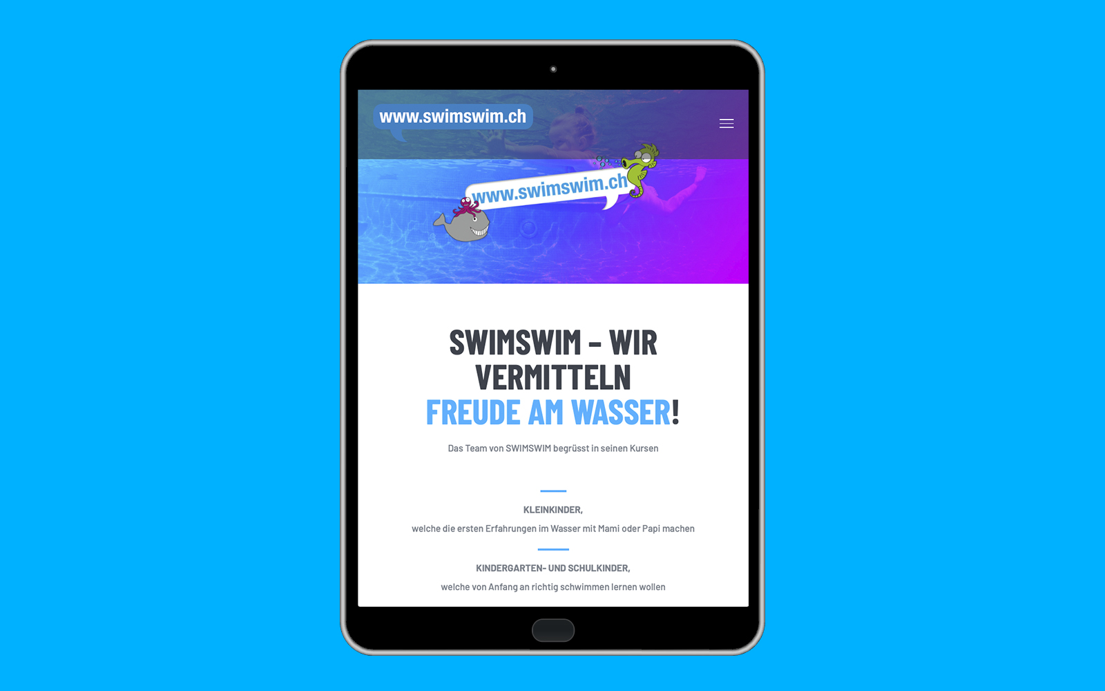 Businessoft Referenz SwimSwim Tablet