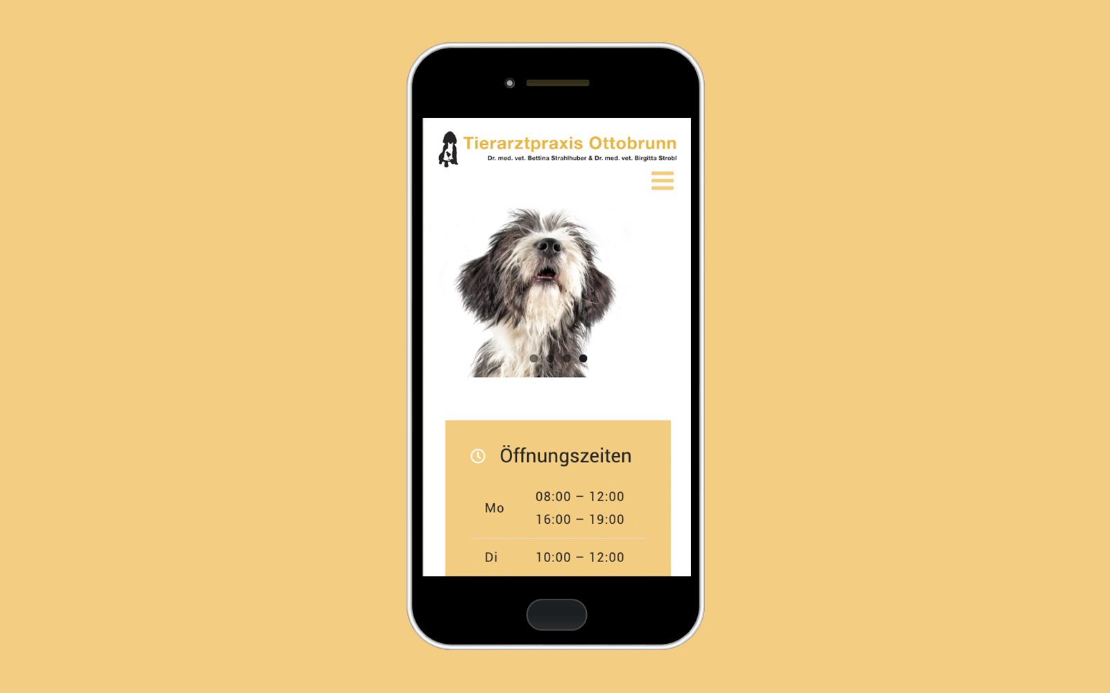 Businessoft Referenz Tierarztpraxis Ottobrunn Smartphone